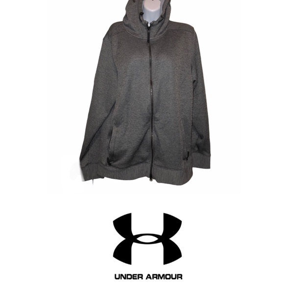 UNDER ARMOUR Men’s Grey Zip Up Hoodie Medium